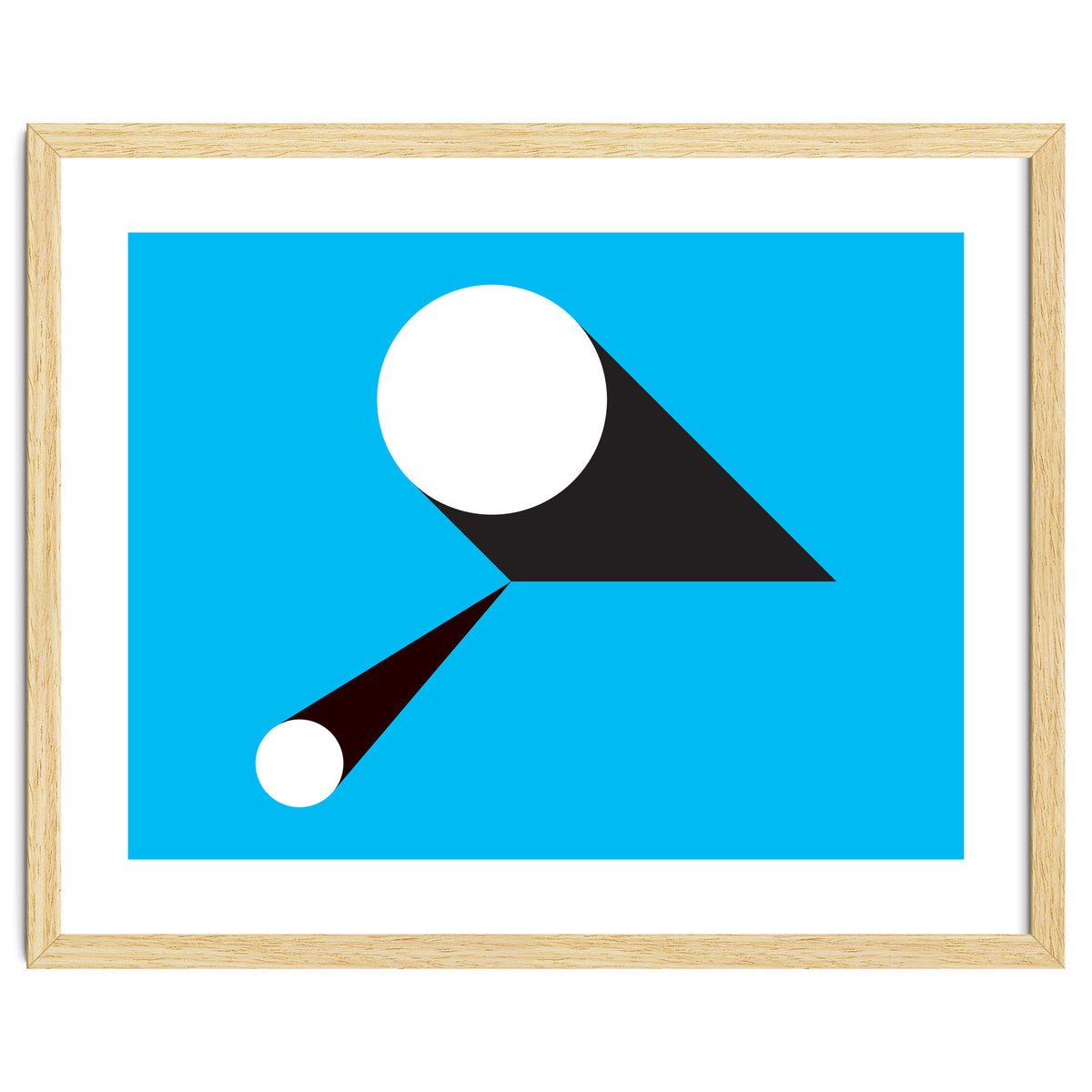 Geometric Shapes No. 46 - blue & black