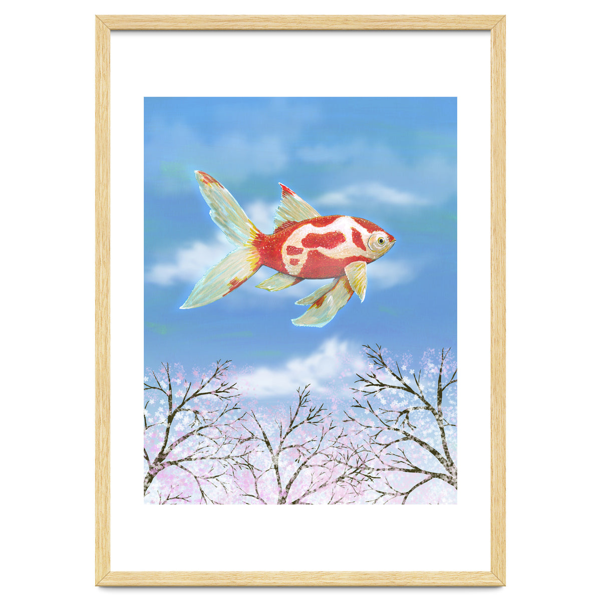 Flying goldfish
