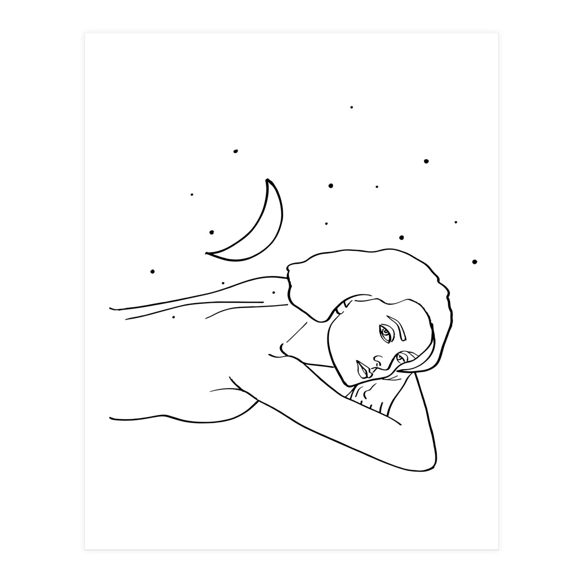 The Moon & The Stars Would Follow Her Wherever She Would Go (Print Only)