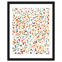 Tan Terrazzo | Eclectic Quirky Confetti Painting | Celebration Colorful Boho Happy Party Graphic