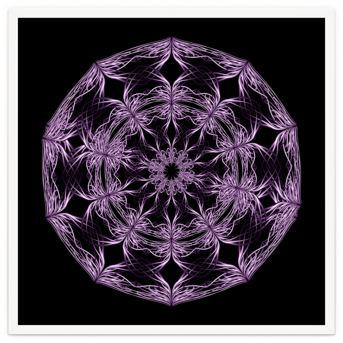 Mandala purple and black
