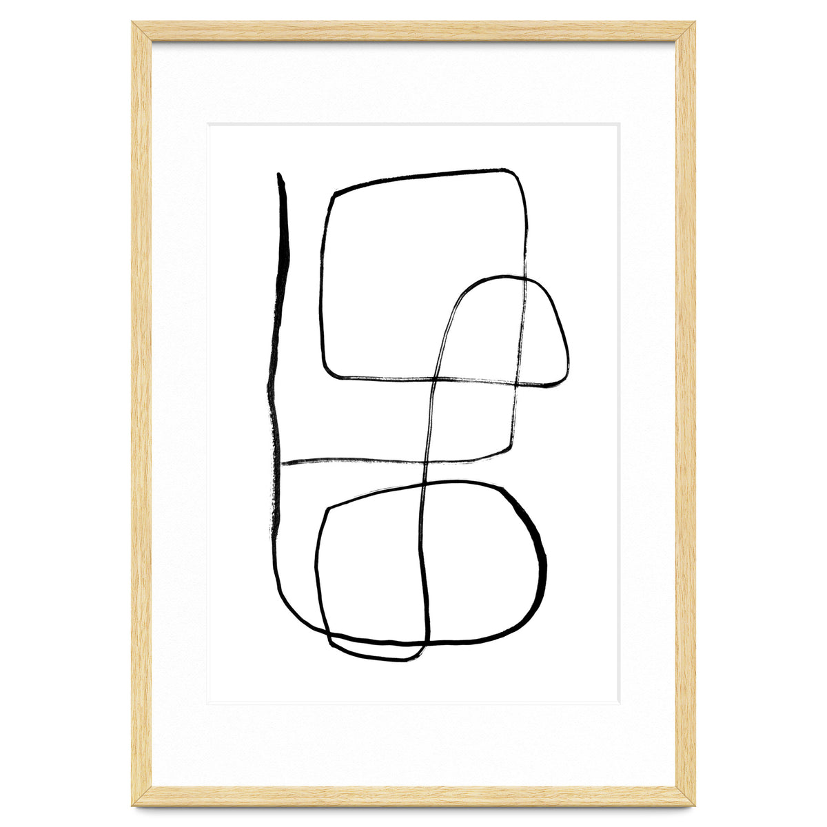 Mid-Century Line Art Print #3