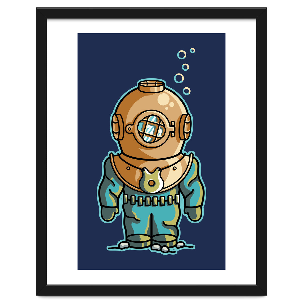 Cute Deep Sea Diver