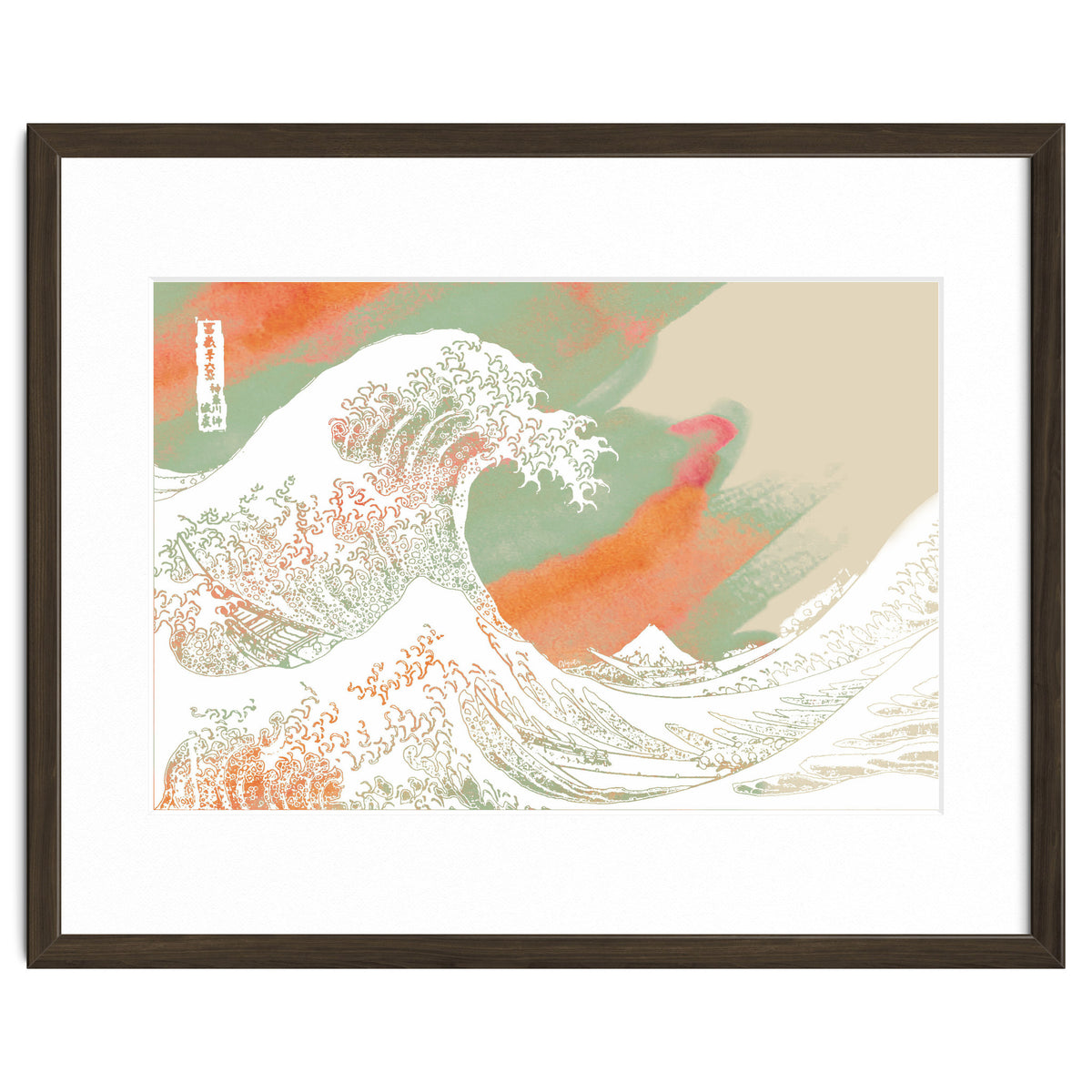 Calm into Great Wave Paint  I