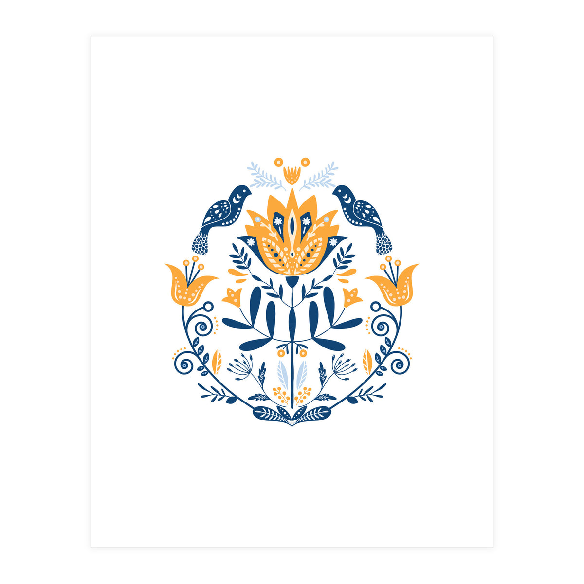 Scandinavian Folk Art  (Print Only)