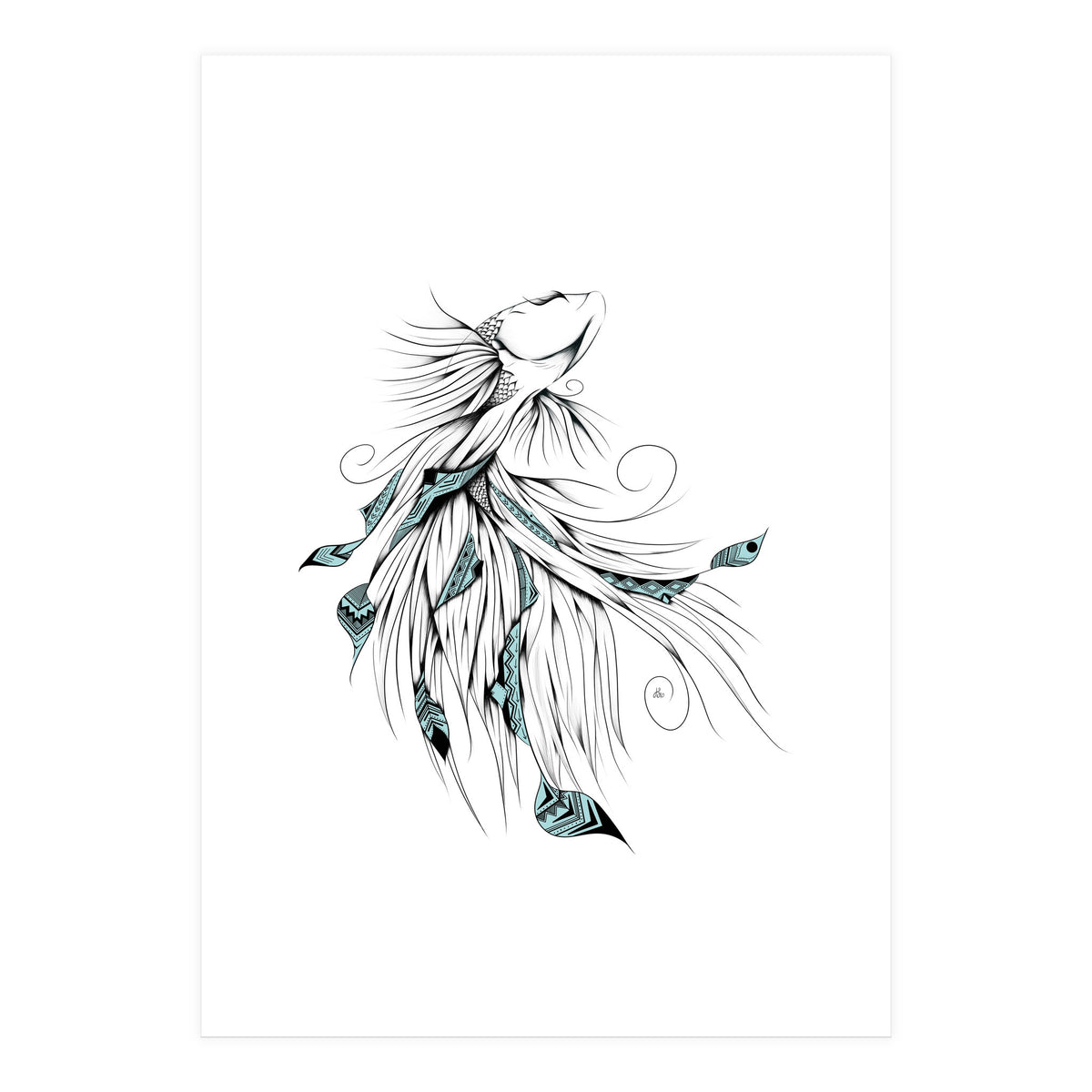 Poetic Betta Fish (Print Only)
