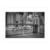 NEW YORK CITY Brooklyn Bridge & Manhattan Skyline (Print Only) thumbnail