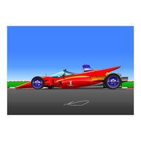 Pole Position Racecar Homage (Print Only)