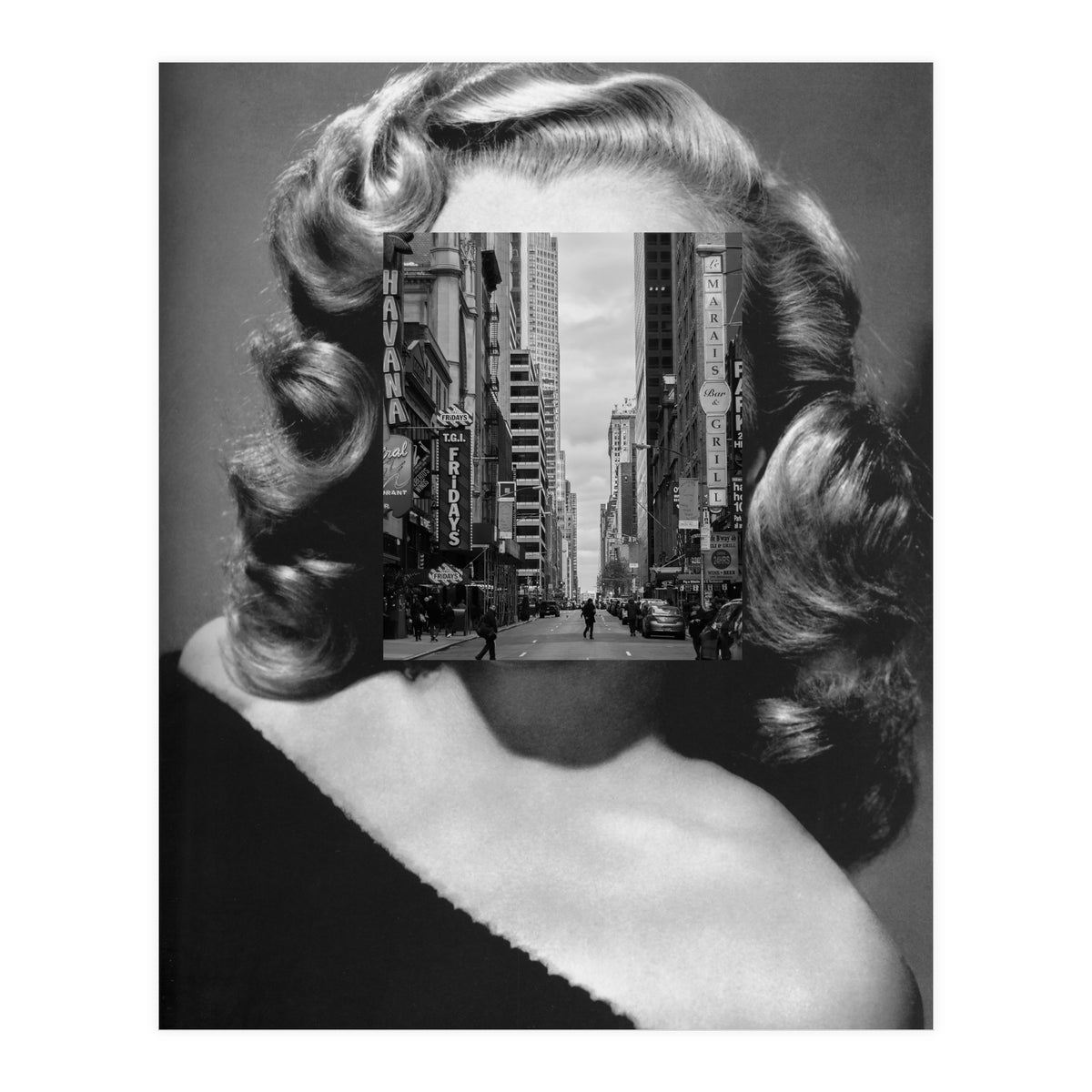 Marilyn In The Streets (Print Only)