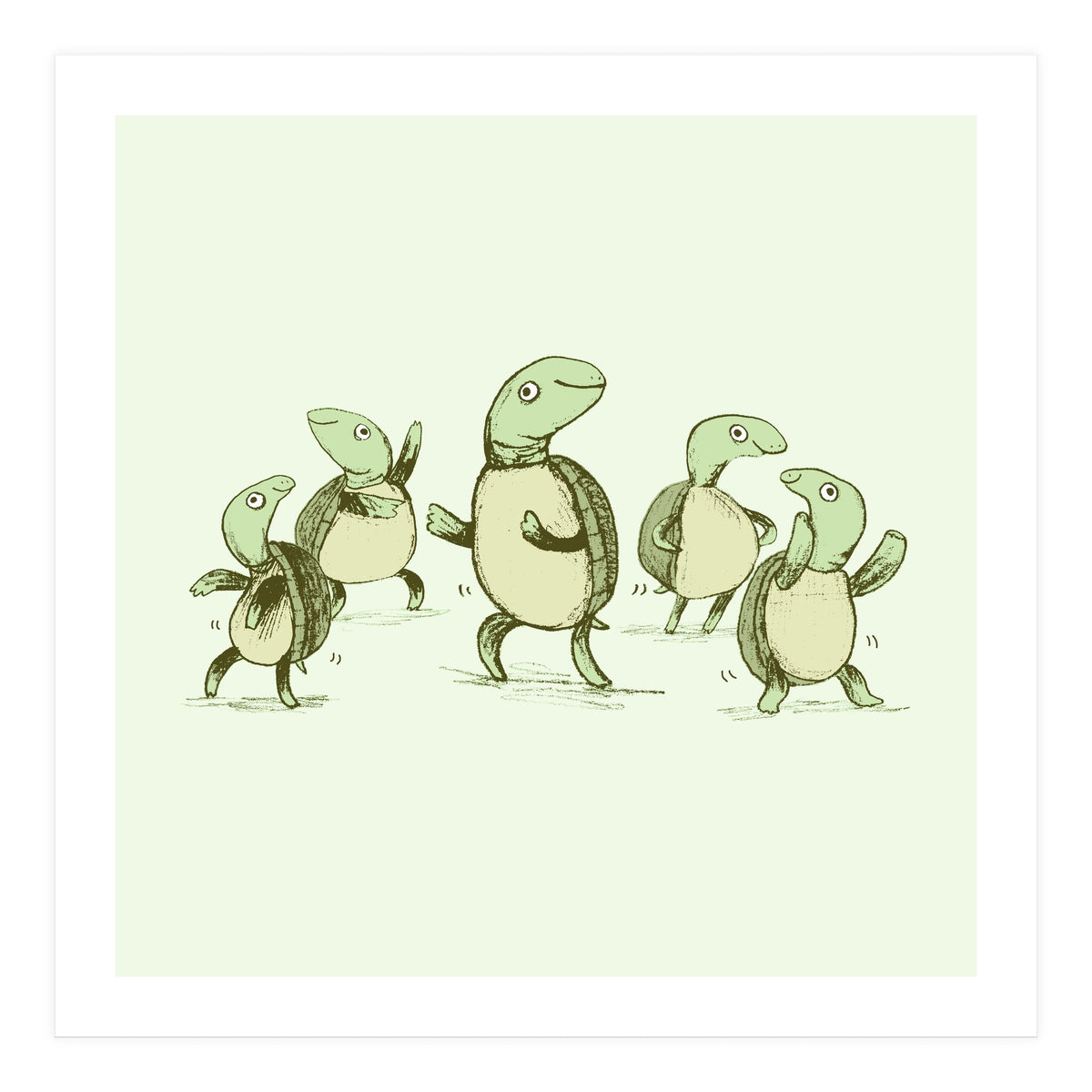 Dancing Turtles (Print Only)