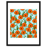 Peoni Garden | Boho Floral Meadow | Vintage Botanical Graphic Design thumbnail