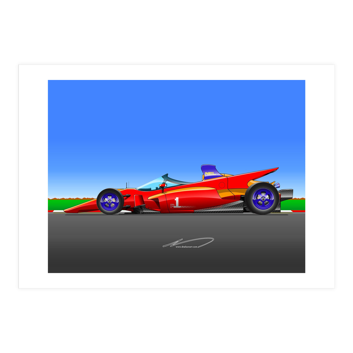 Pole Position Racecar Homage (Print Only)