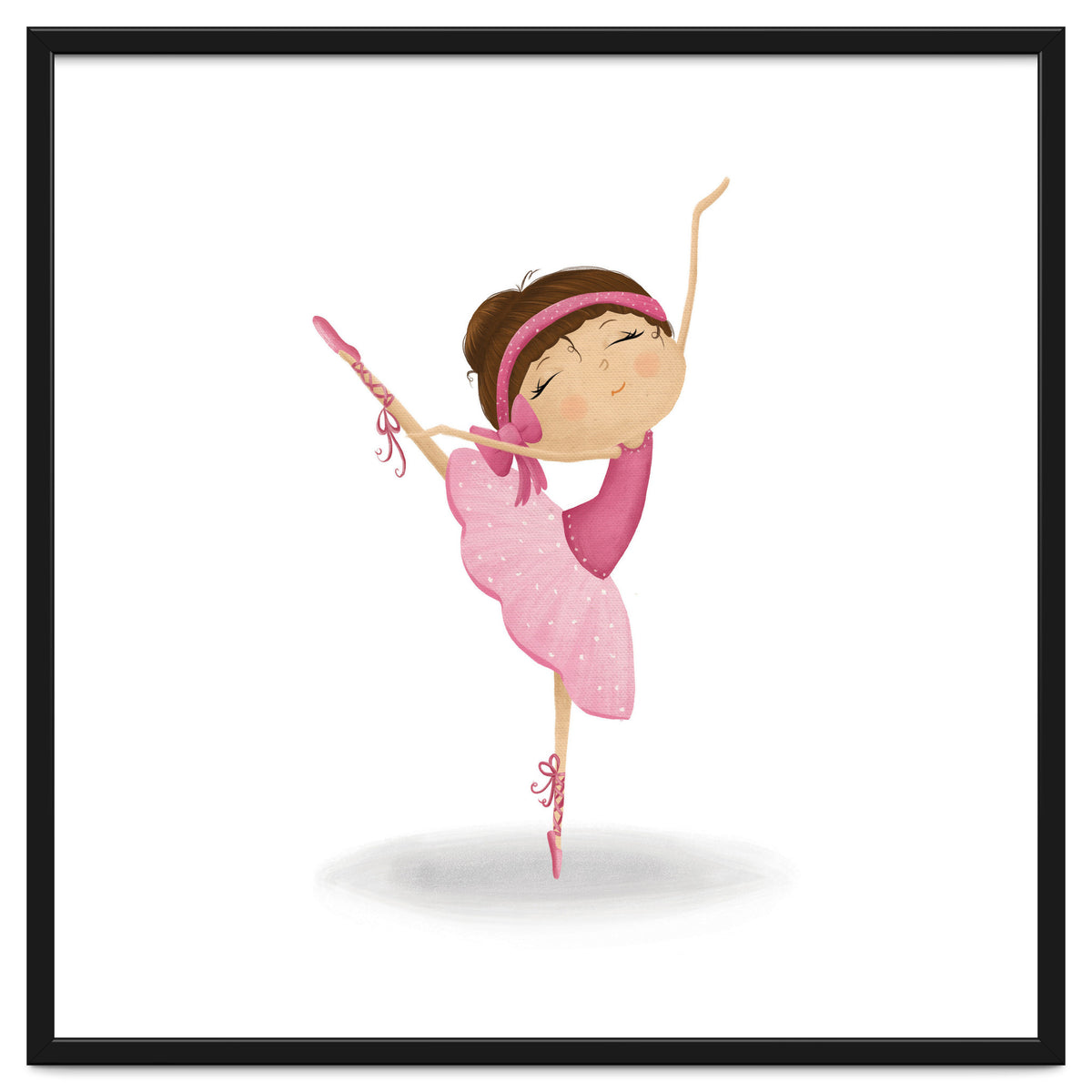 Adorable Ballerina Nursery Print