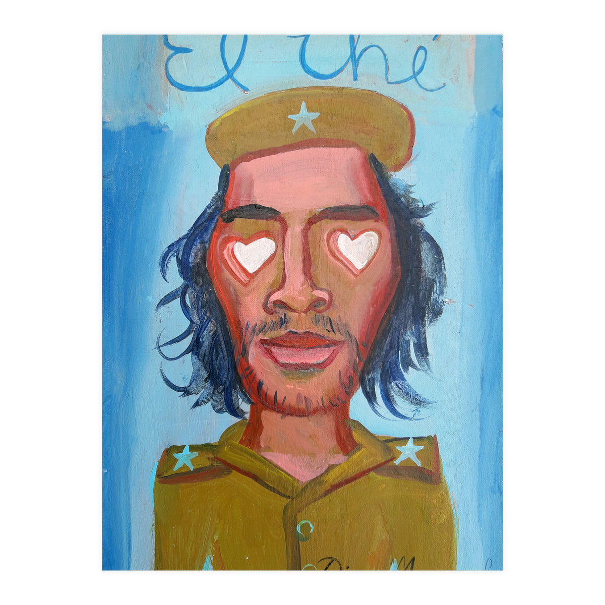 Che Guevara Y Corazones 2 B (2) (Print Only)