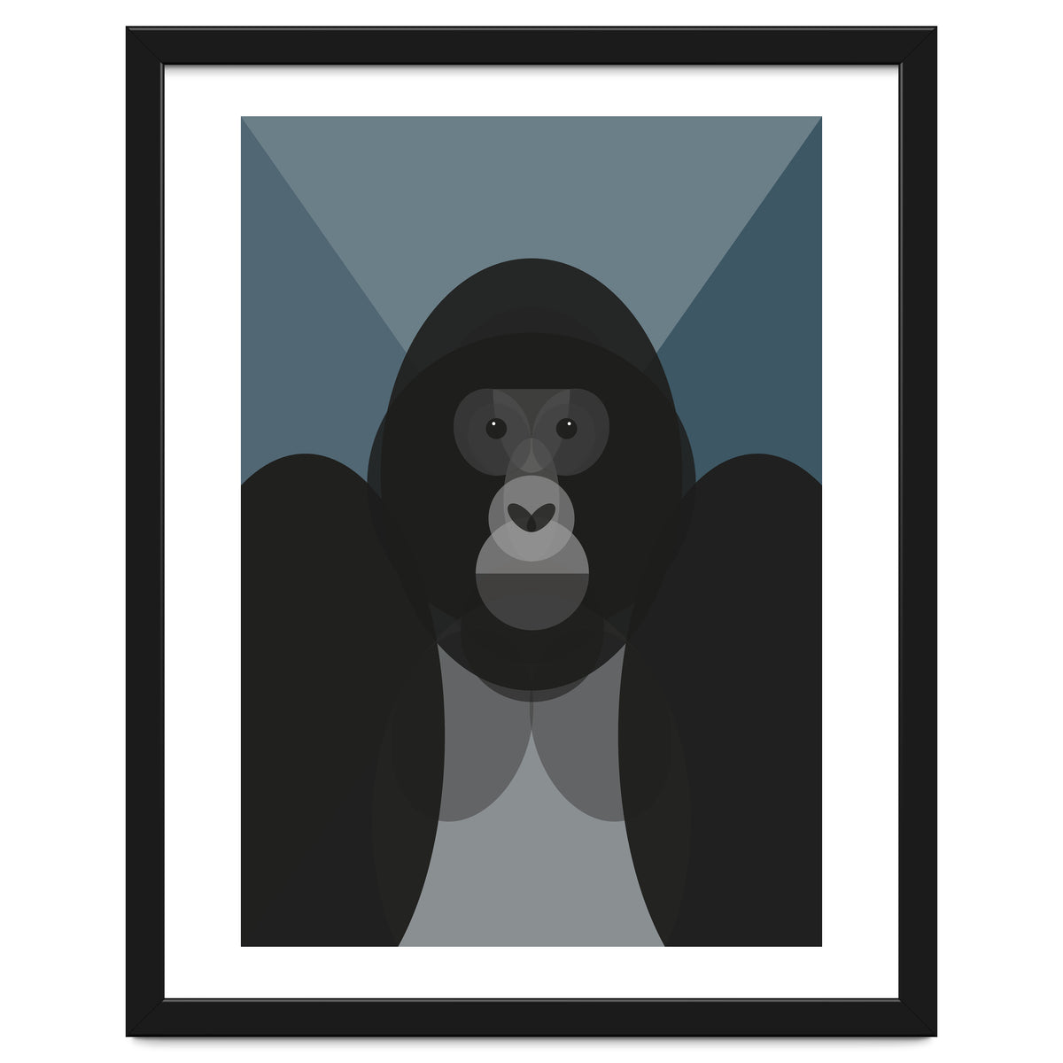 Mid Century Geometric Gorilla
