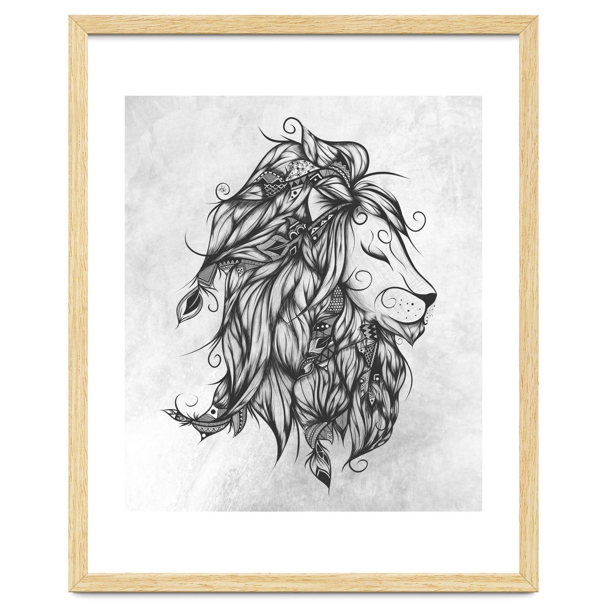 Poetic Lion B&w