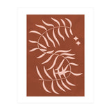 Botanical Palm Leaf Earthy Tones (Print Only) thumbnail