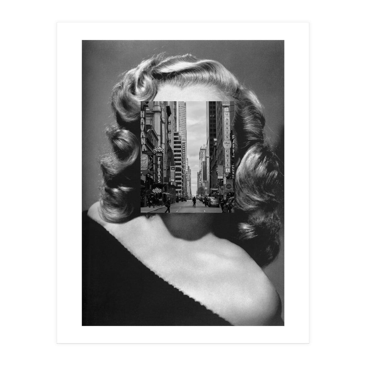 Marilyn In The Streets (Print Only)
