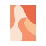 Colorful Orange Tones  Retro Waves (Print Only) thumbnail