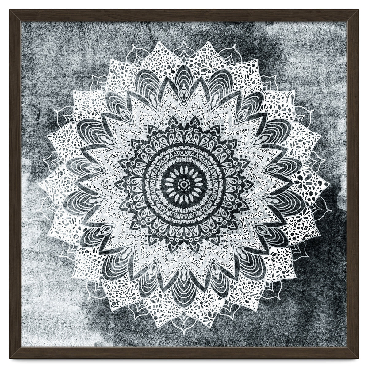 Bohochic Mandala In Gray