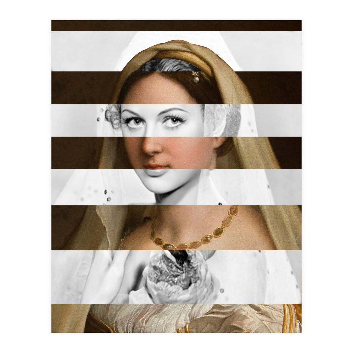 Raphael's Woman With A Veil & Hedy Lamarr (Print Only)