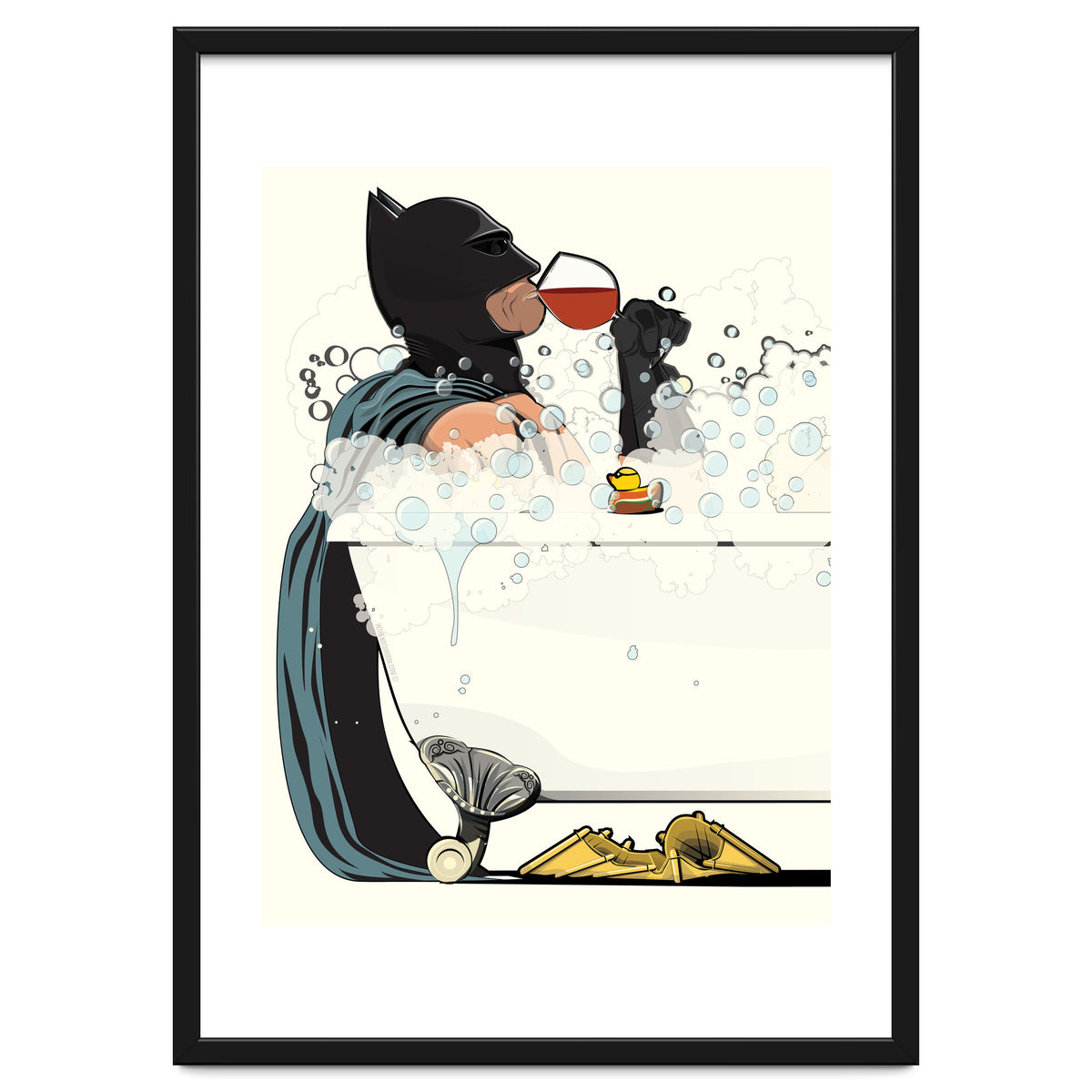 Batman in the Bath, funny Bathroom Humour