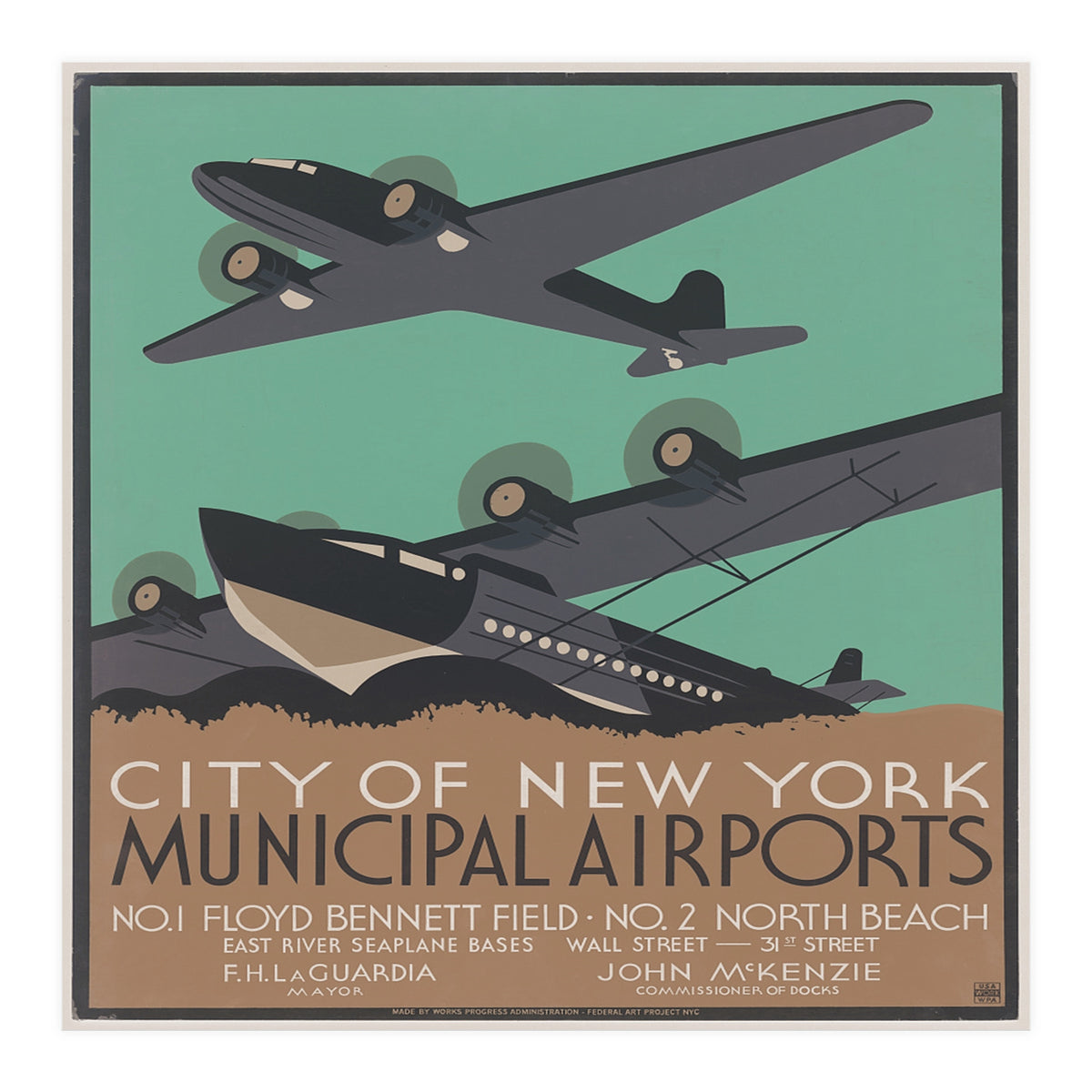 New york airplanes. (Print Only)