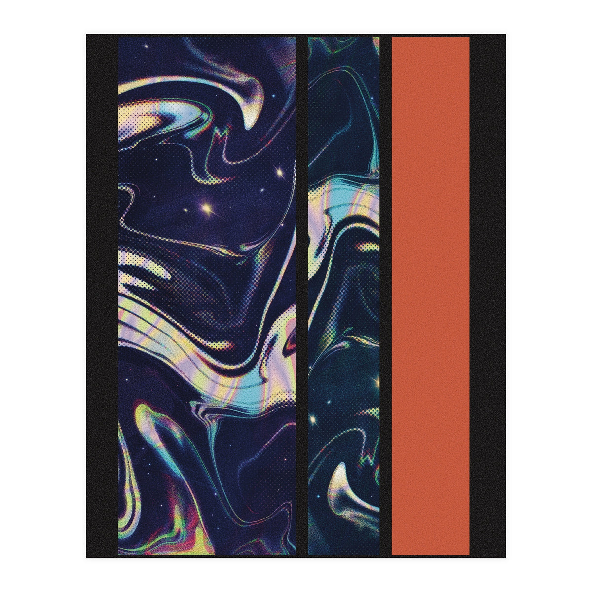 Red Marble Shapes (Print Only)