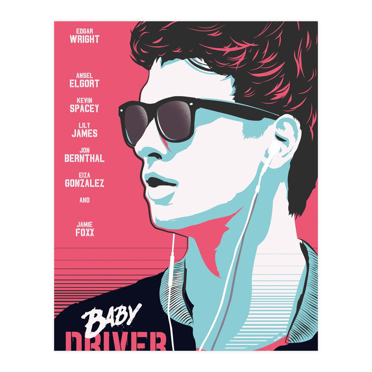 Baby Driver movie poster (Print Only)