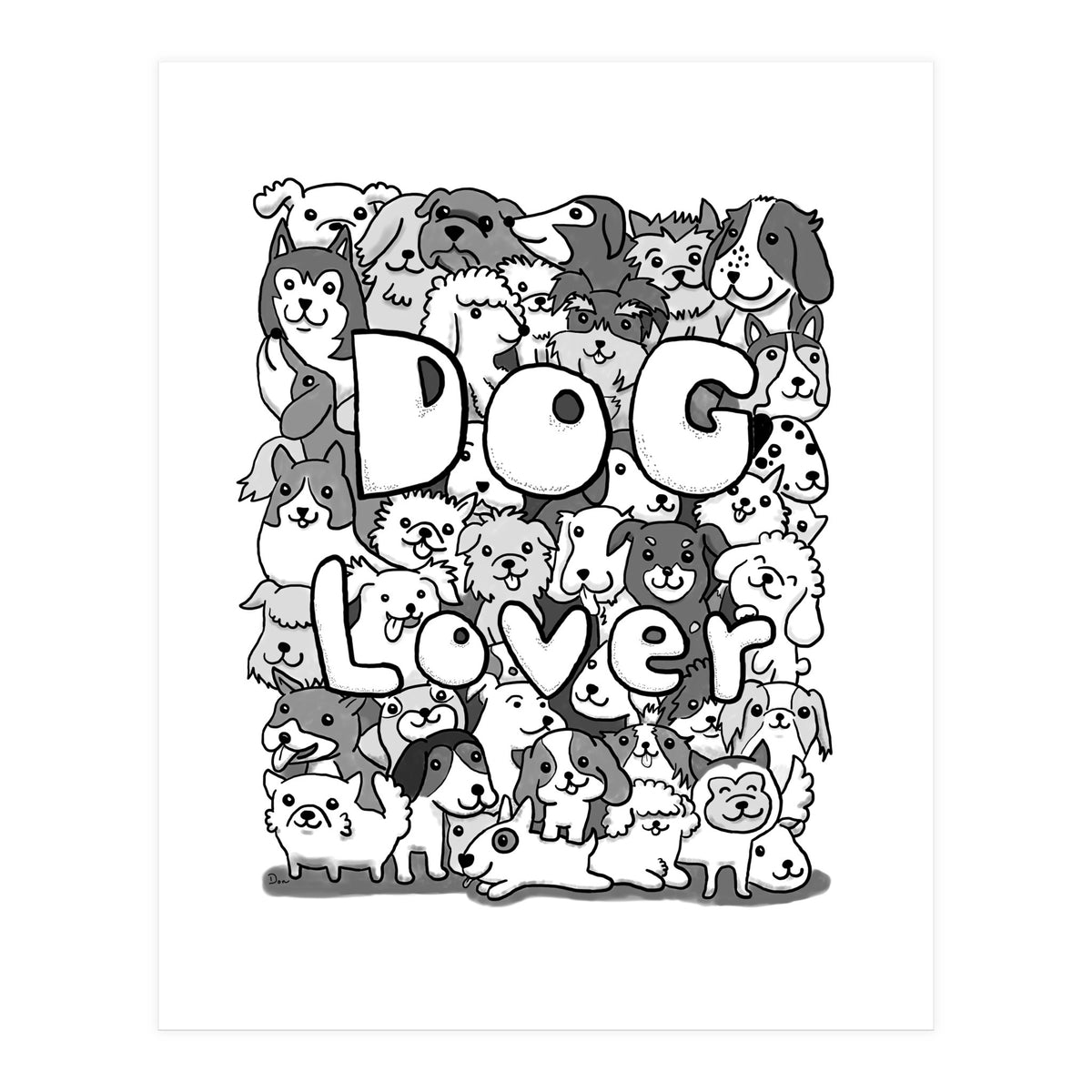 Doodle 72:  Dog Lover (Print Only)