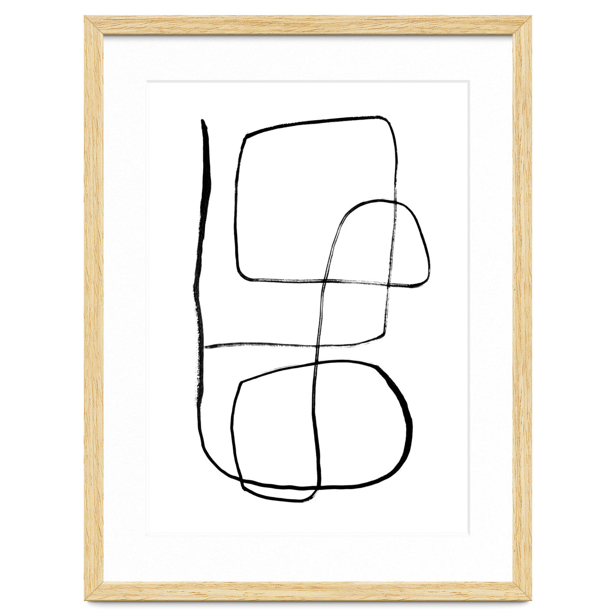 Mid-Century Line Art Print #3