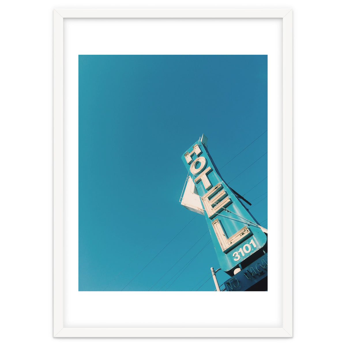 Hotel sign in California