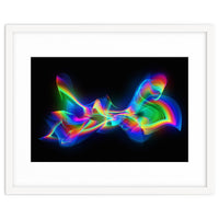 Abstract Colorful Flame Waves