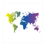 Multicolor World Map (Print Only) thumbnail