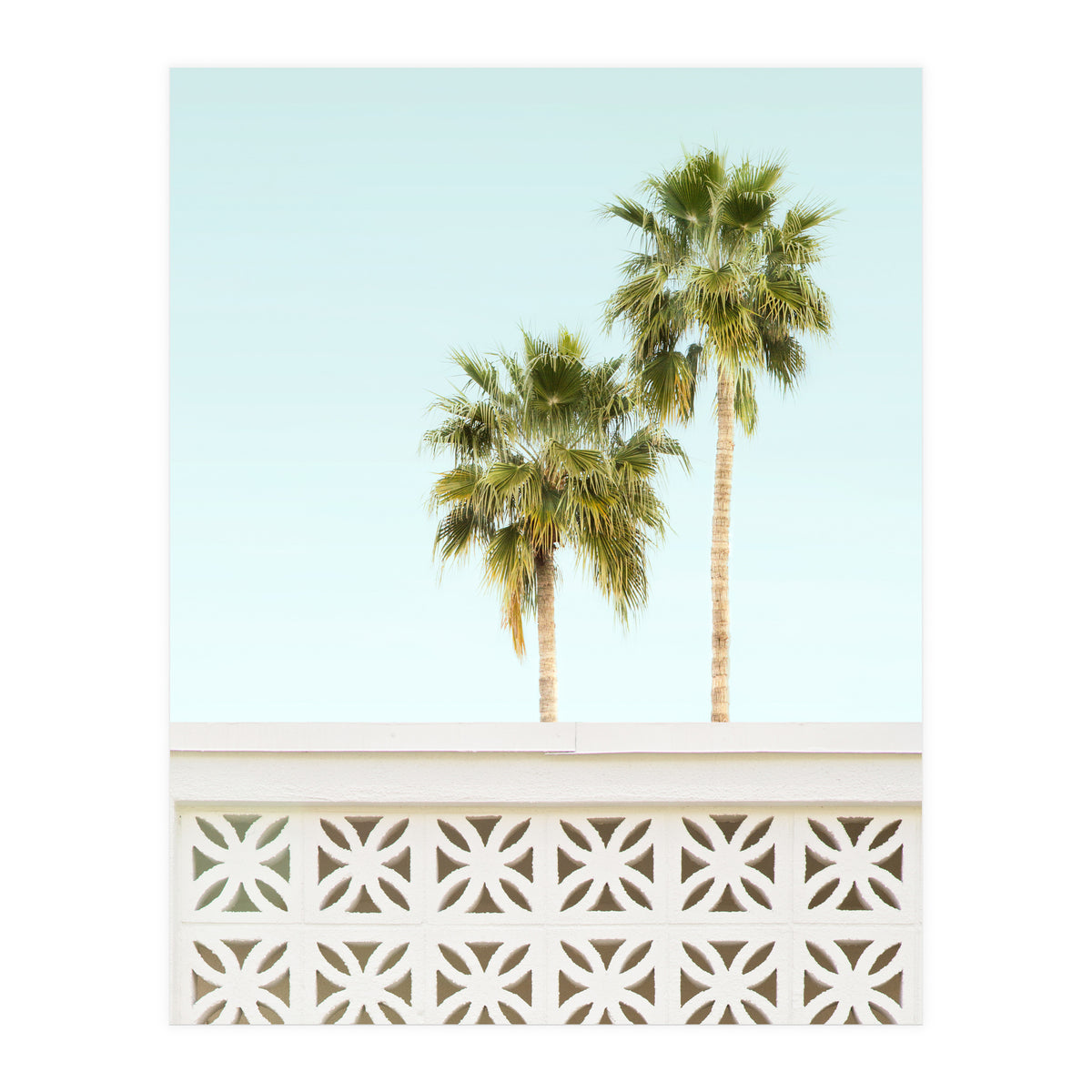 Mid Century Modern Breeze Block 2 (Print Only)