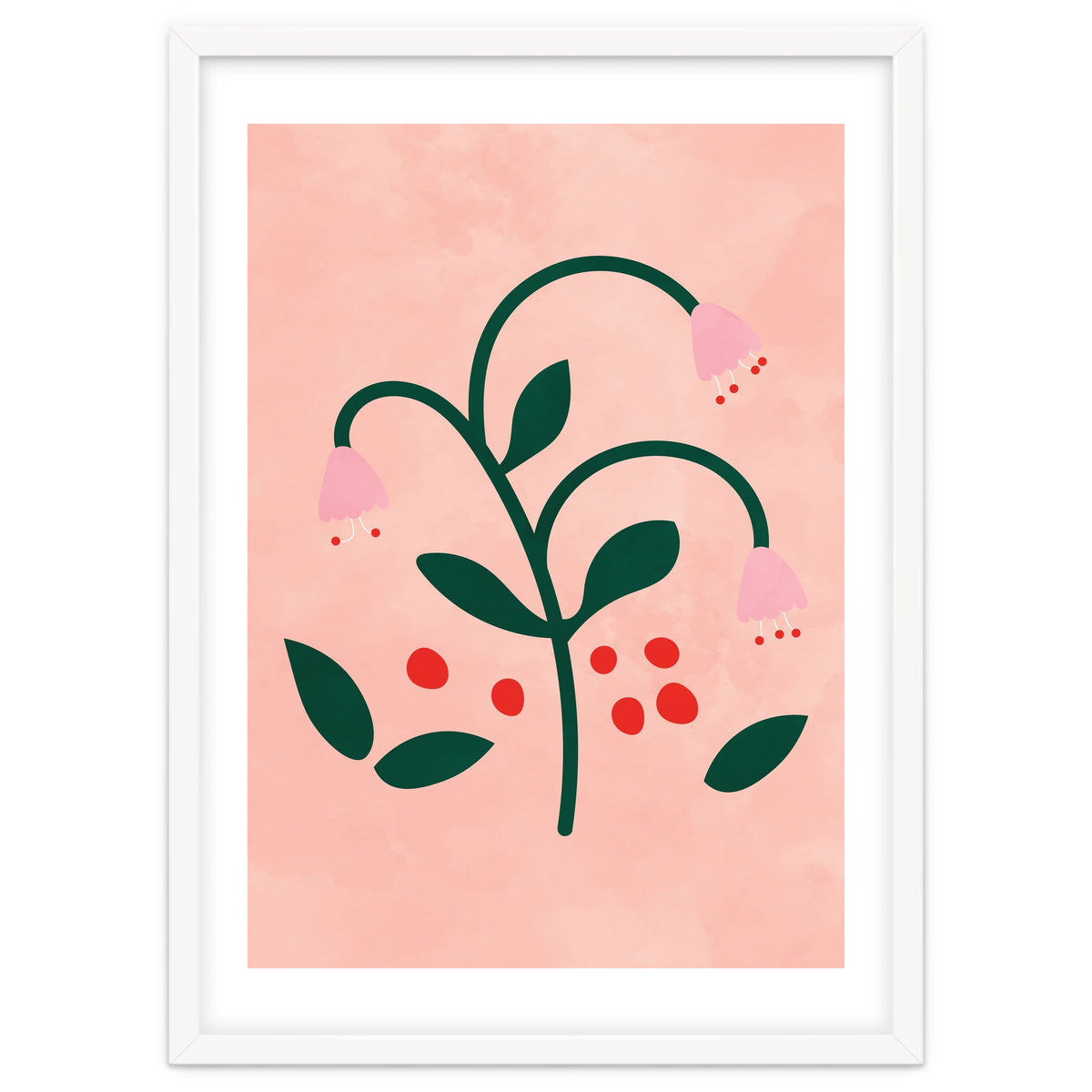 Botanical Pink Flower