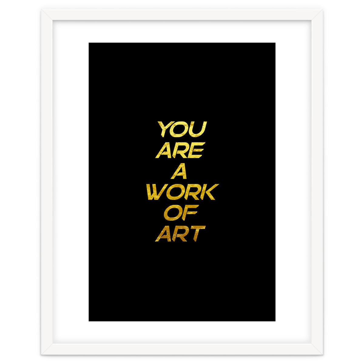 Modern Minimalist Typography You Are A Work Of Art Versión 2