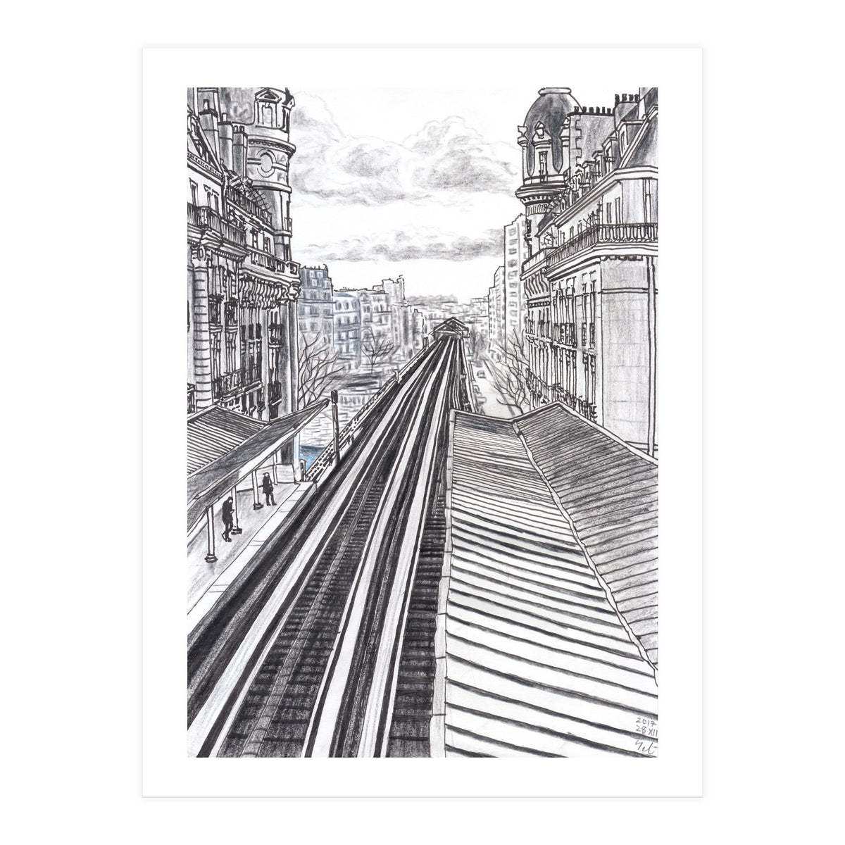 Railroad From Passy (Print Only)