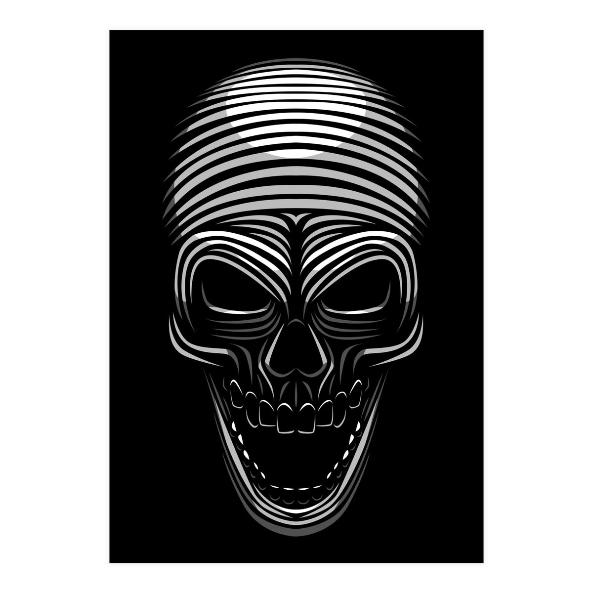 Lines Skull (Print Only)