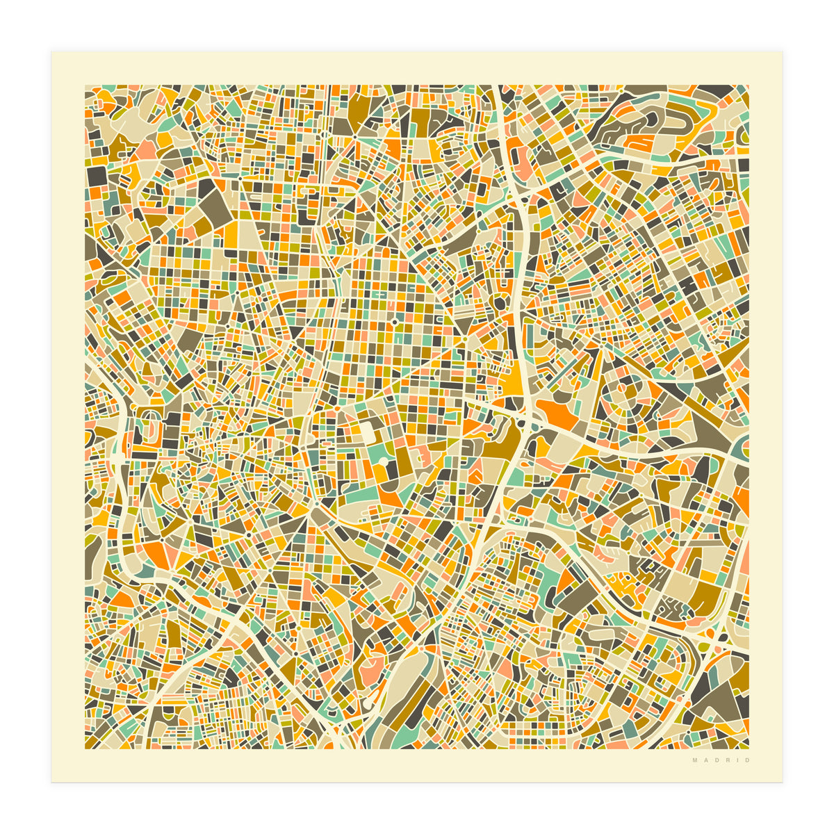 MADRID MAP (Print Only)
