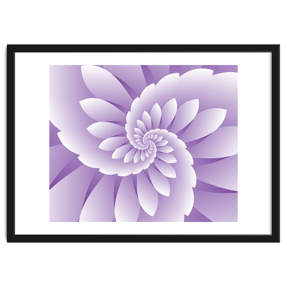 Abstract Purple Floral