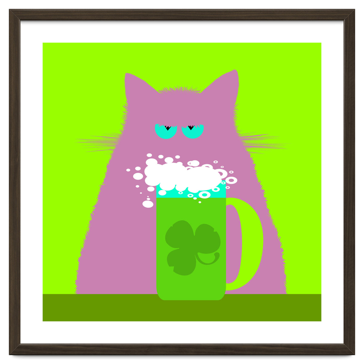 Saint Patrick's Day Lilac Cat