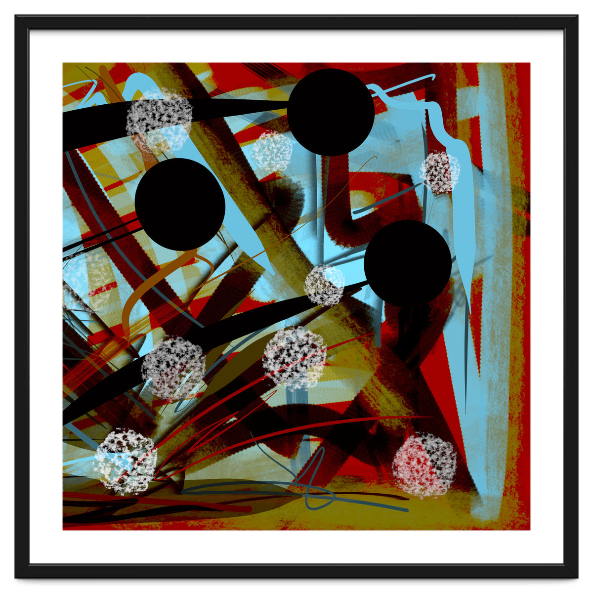 Brown In Sepia With White Drops