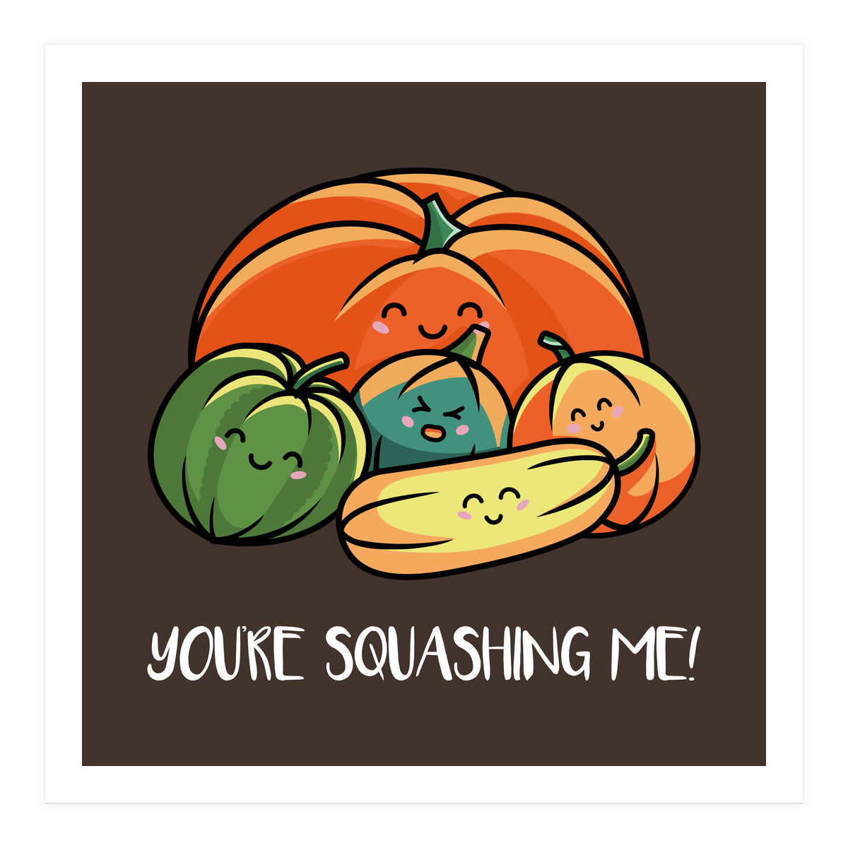 Cute Autumn Squash (Print Only)