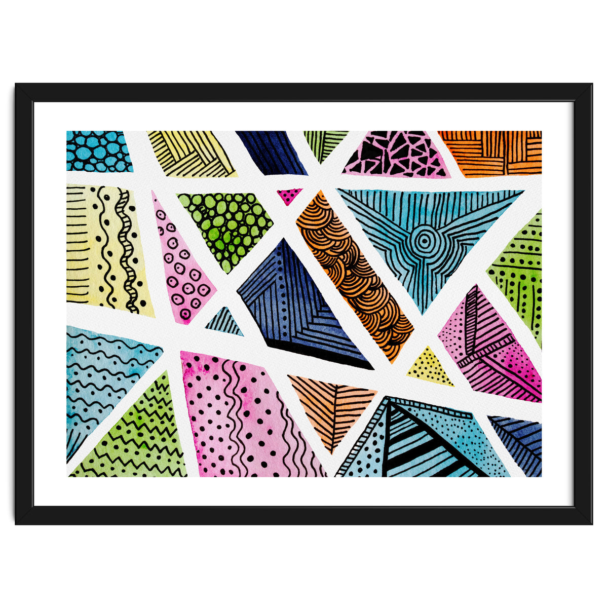 Geometric doodle pattern