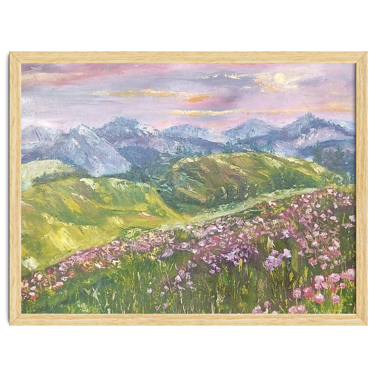 Sunset in the mountains