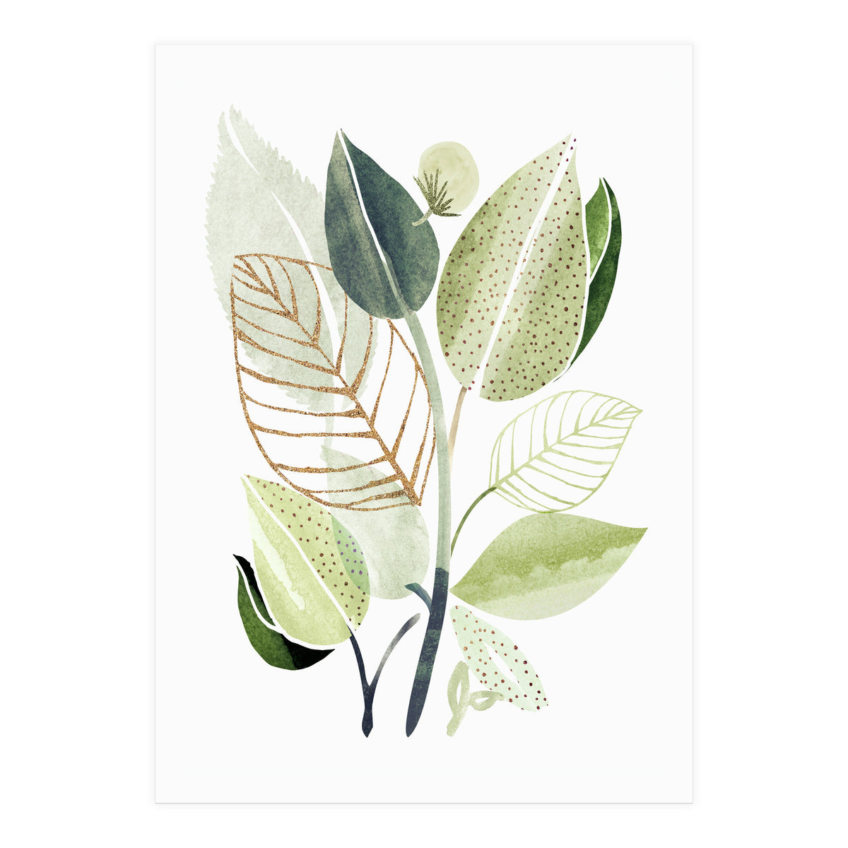 Spring Botanical Collage (Print Only)