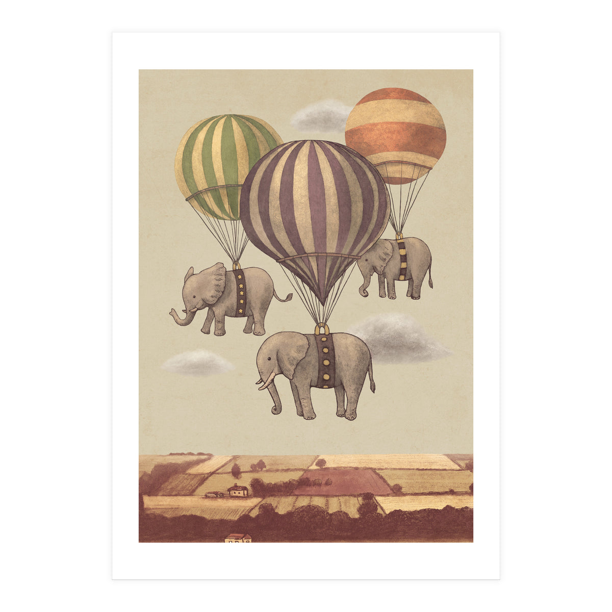 Flight Of The Elephants (Print Only)