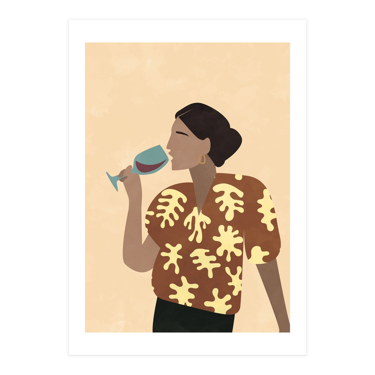 Mid Century Modern Woman (Print Only)