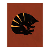 Black Cat Modern Terracotta (Print Only) thumbnail